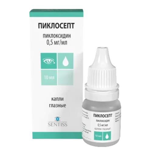 ПИКЛОСЕПТ капли глазные 0,05 % фл.- кап. 10 мл