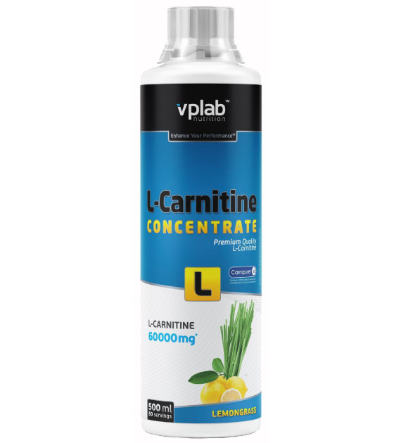 VPLAB L-КАРНИТИН конц. для пригот. р-ра внутрь лемонграсс 500 мл