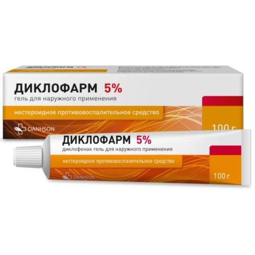 ДИКЛОФАРМ гель 5% туба 100 гр