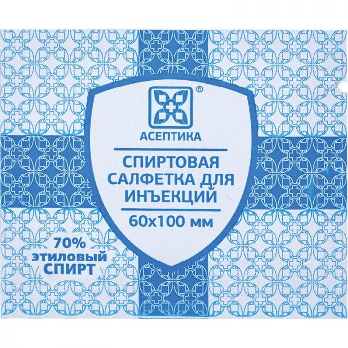 САЛФЕТКА ДЛЯ ИНЪЕКЦИЙ 6см х 10см №30