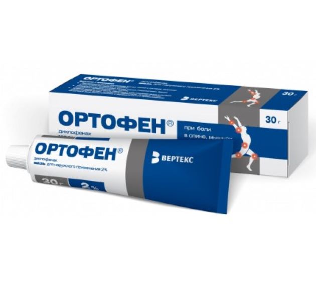 ОРТОФЕН ВЕРТЕКС мазь 2% 30 гр