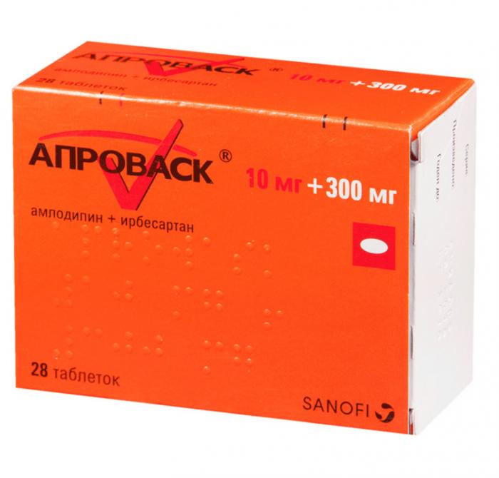 АПРОВАСК табл. п/о плен. 10+300 мг №28