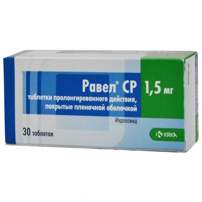 РАВЕЛ СР пролонг. табл. 1,5 мг №30