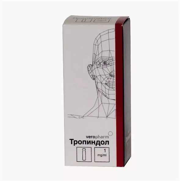 ТРОПИНДОЛ р-р д/инъекц. в/в 1 мг/мл фл. 5 мл №1