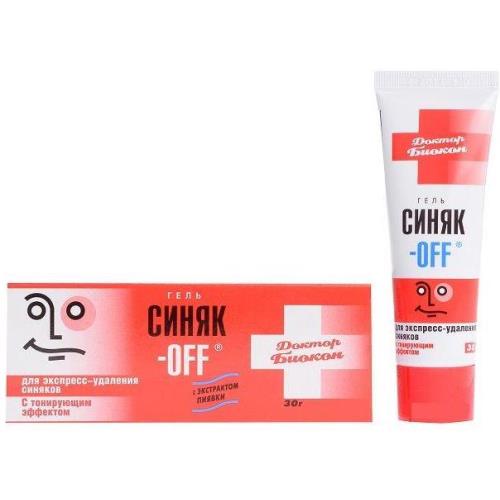 СИНЯК-OFF гель тонирующий эффект туба 30 гр