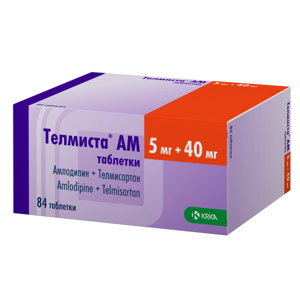 ТЕЛМИСТА АМ табл. 5+40 мг №84