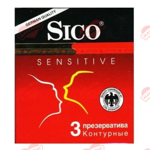 ПРЕЗЕРВАТИВЫ SICO SENSITIVE контурные №3