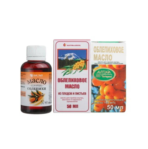 ОБЛЕПИХОВОЕ МАСЛО масло д/внутр. и наружн. примен. 50 мл