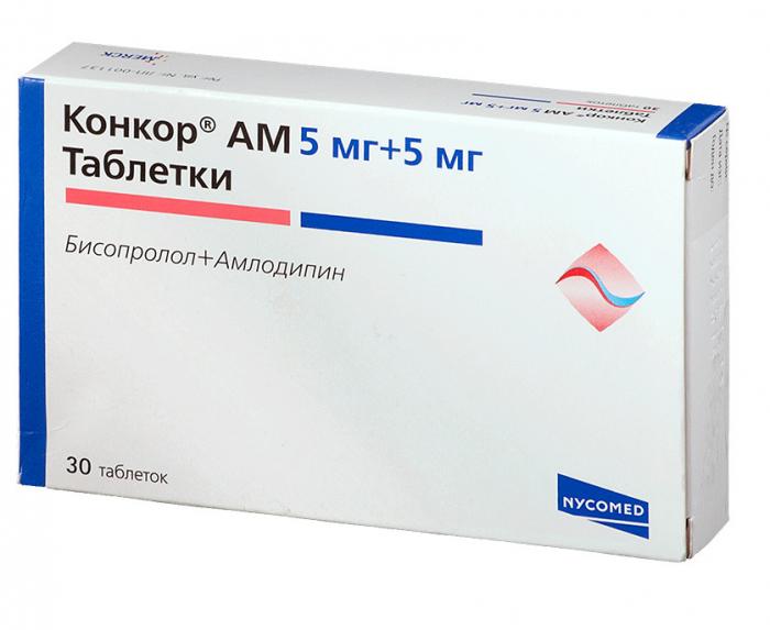 КОНКОР АМ табл. 5+5 мг №30