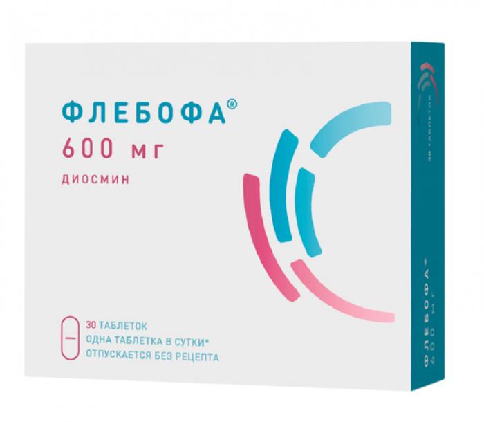 ФЛЕБОФА табл. 600 мг №30