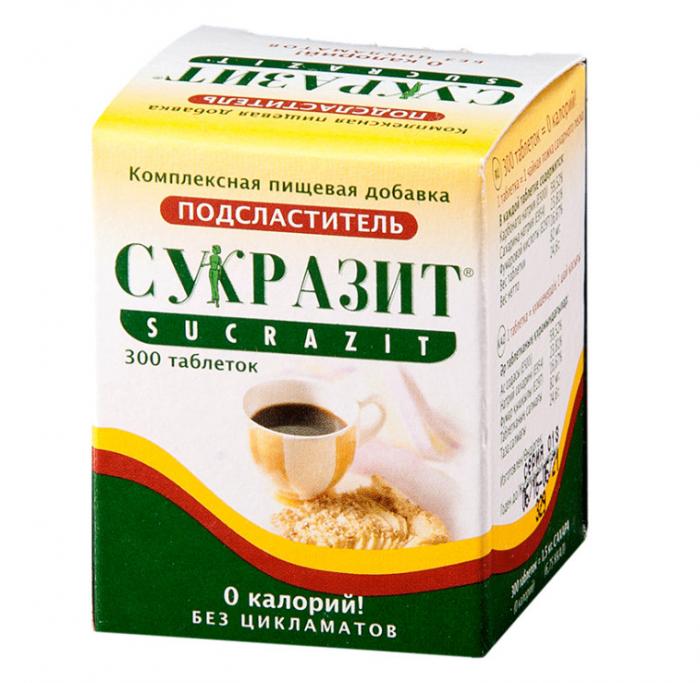 СУКРАЗИТ ЗАМЕНИТЕЛЬ САХАРА ТАБЛЕТКИ №300