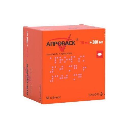 АПРОВАСК табл. п/о плен. 10+300 мг №56