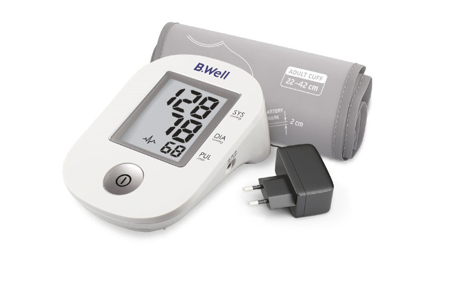 БИ ВЕЛЛ (B.WELL) ПРИБОР (ТОНОМЕТР) ИЗМ. АРТ. ДАВЛЕНИЯ АВТОМАТ + АДАПТЕР И УНИВЕРСАЛЬНАЯ МАНЖЕТА PRO-33