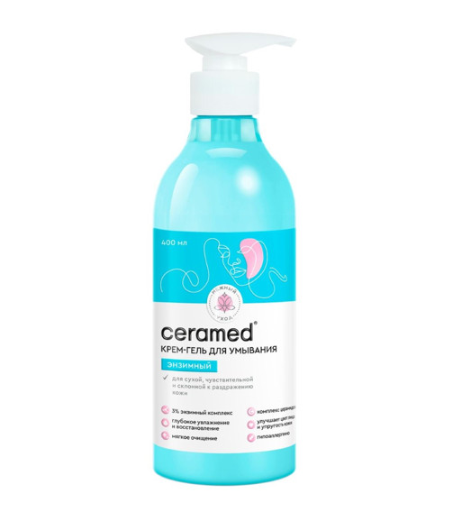 ЦЕРАМЕД (CERAMED) ГЕЛЬ-ЭМОЛЕНТ ДЛЯ ЛИЦА И ТЕЛА 400 мл