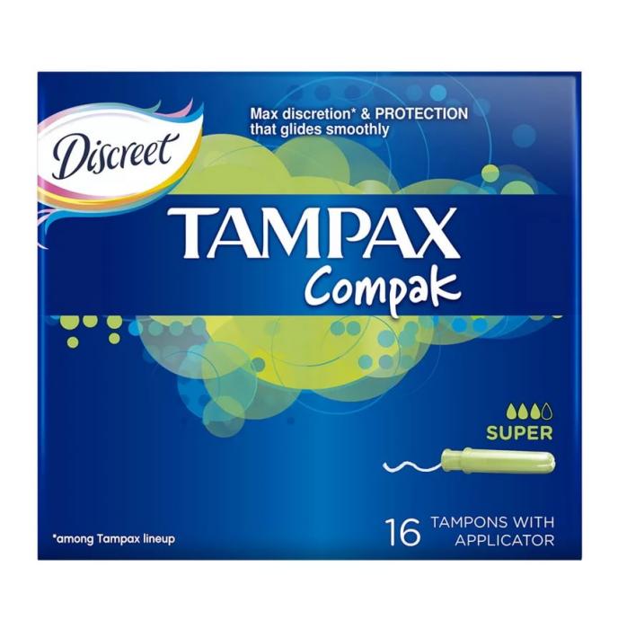 ТАМПАКС ТАМПОНЫ КОМПАКТ С АППЛИКАТОРОМ СУПЕР №16