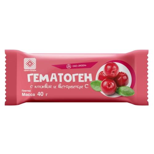 ГЕМАТОГЕН пастилки с клюквой