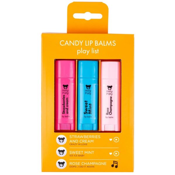 HOLLY POLLY (ХОЛЛИ ПОЛЛИ) БАЛЬЗАМ ДЛЯ ГУБ candy lip balms набор