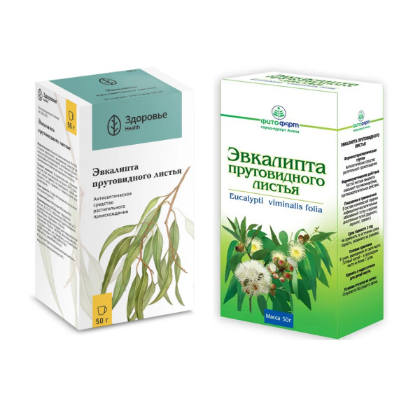 ЭВКАЛИПТ ПРУТОВИДНЫЙ ЛИСТЬЯ 50 гр