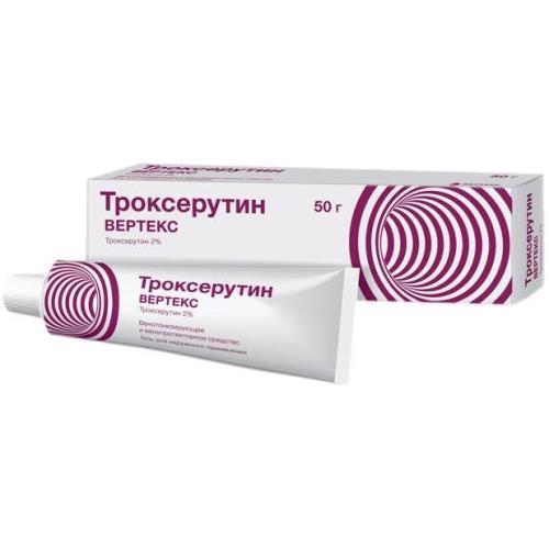 ТРОКСЕРУТИН ВЕТПРОМ гель 2% туба 50 гр