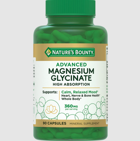 НЭЙЧЕС БАУНТИ (NATURE`S BOUNTY) ГЛИЦИНАТ МАГНИЯ капс. №90