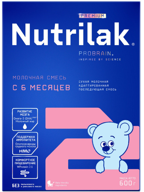 НУТРИЛАК ПРЕМИУМ СМЕСЬ СУХАЯ МОЛОЧНАЯ-2 600 гр