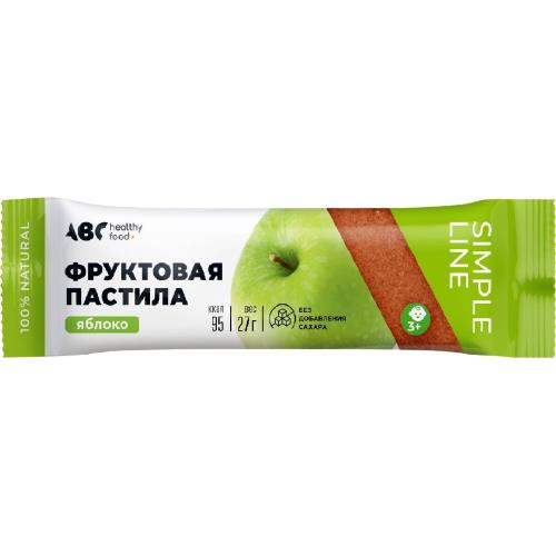 АВС ХЭЛСИ ФУД ПАСТИЛА ФРУКТОВАЯ яблоко 27 гр