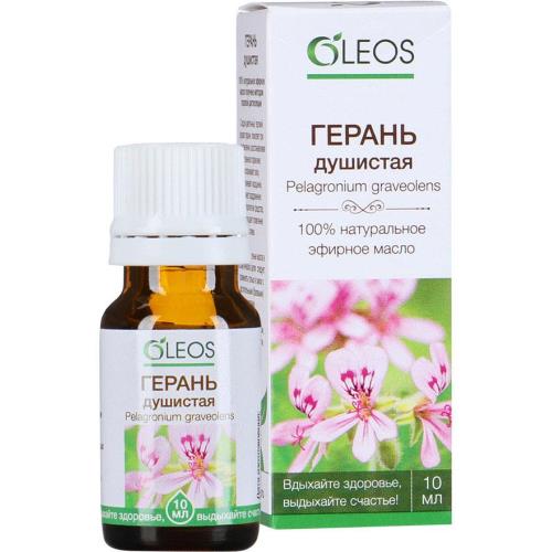 МАСЛО ЭФИРНОЕ ГЕРАНЬ ОЛЕОС 10 мл