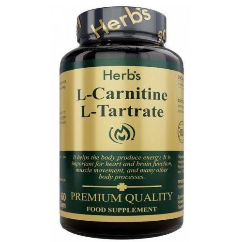 ХЕРБС L-КАРНИТИН L-ТАРТРАТ капс. №60