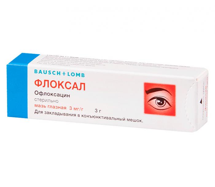 ФЛОКСАЛ мазь глазная 0,3% туба 3 гр