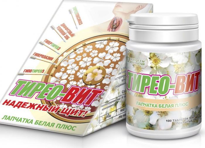 ТИРЕО-ВИТ (ЛАПЧАТКА БЕЛАЯ ПЛЮС) табл. №100