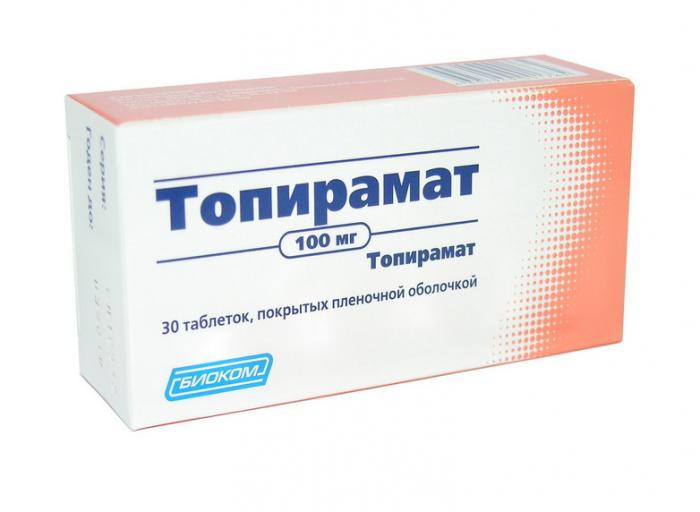 ТОПИРАМАТ табл. п/о плен. 100 мг №30