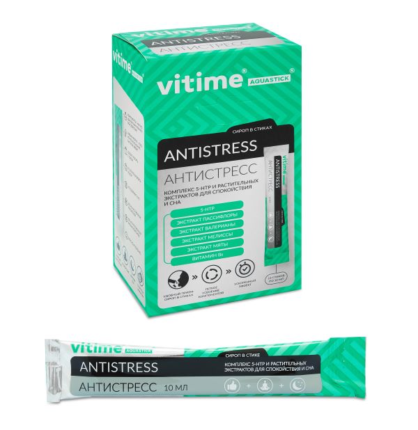 VITIME AQUASTICK ANTISTRESS р-р внутр. стик 10 мл №10