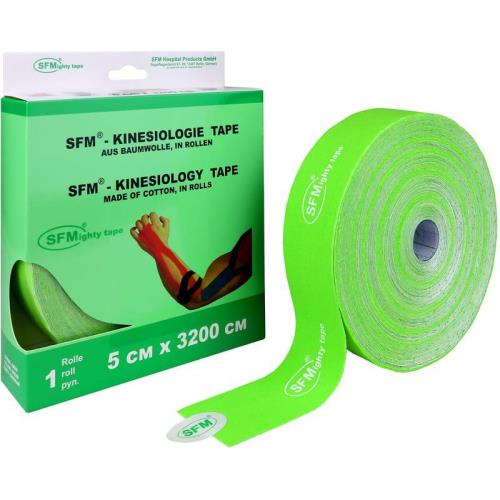 ЛЕНТА КИНЕЗИОЛОГИЧЕСКАЯ SFM зеленая 5см х 32м