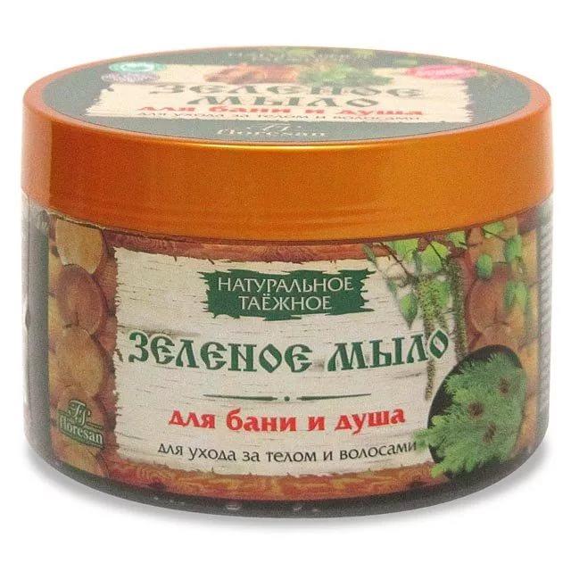 ФЛОРЕСАН НАТУРАЛЬНОЕ МЫЛО МЯГКОЕ 450 гр таежное зеленое (ф-38)