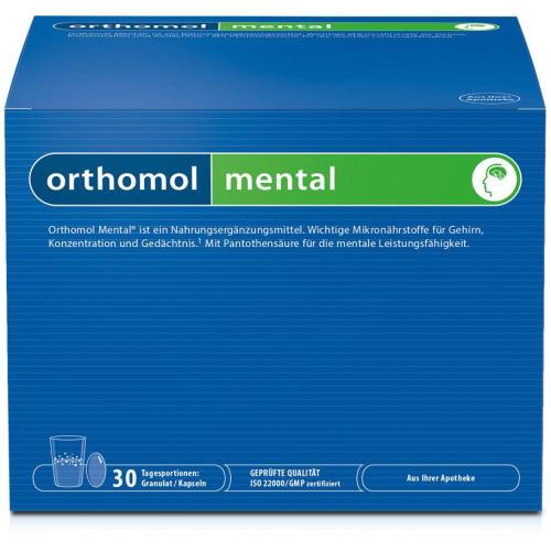 ОРТОМОЛЬ МЕНТАЛ саше №30 (капс. + пор. д/приг. р-ра)