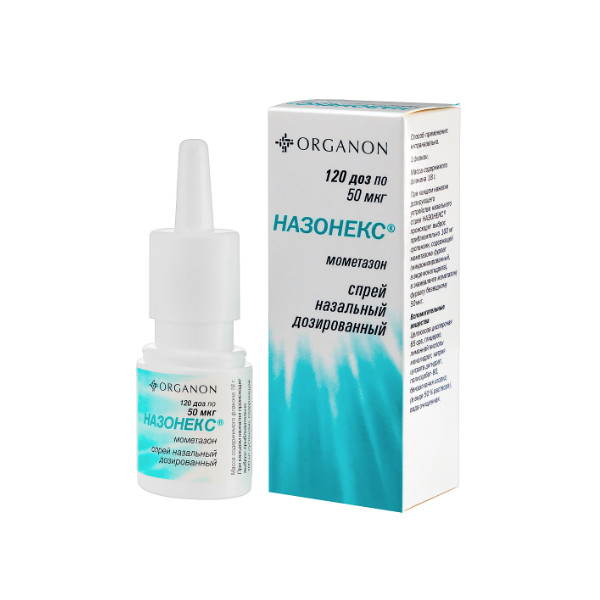 НАЗОНЕКС спрей назал. 50 мкг/доза фл. 120 доз