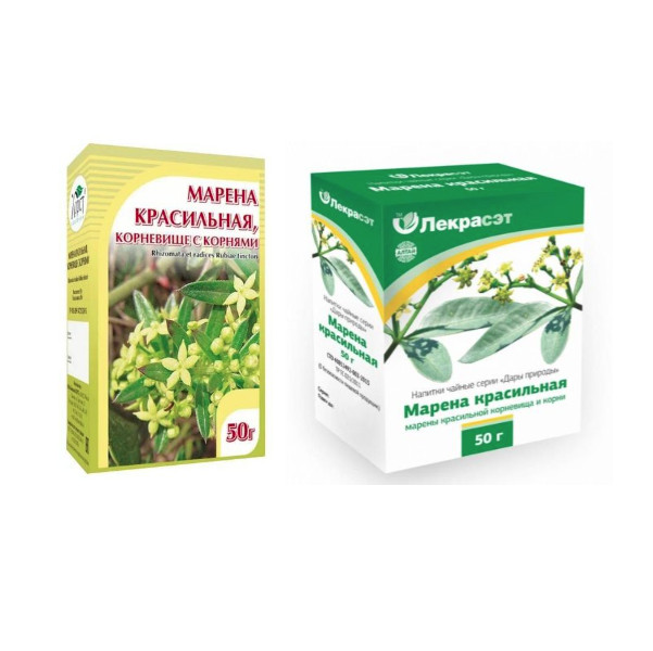 ФИТОЧАЙ МАРЕНА КОРНЕВИЩА С КОРНЯМИ 50 гр