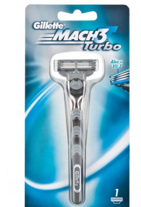 ЖИЛЛЕТТ (GILLETTE) MACH3 TURBO СТАНОК 1 кассета