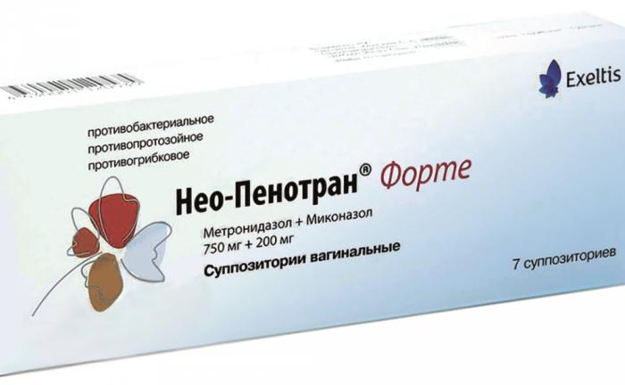 НЕО-ПЕНОТРАН ФОРТЕ супп. вагин. 750+200 мг №7
