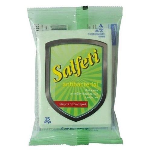 САЛФЕТИ (SALFETI) САЛФЕТКИ ВЛАЖНЫЕ антибактериальные №15