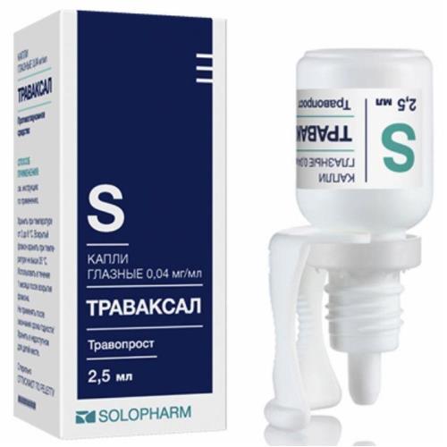 ТРАВАКСАЛ капли глазные 0,04 мг/мл фл.- кап. 2,5 мл