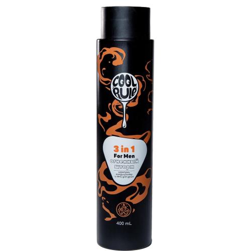 COOL RULE (КУЛ РУЛ) ШАМПУНЬ-КОНДИЦИОНЕР-ГЕЛЬ ДЛЯ ДУША 400 мл огненный шторм
