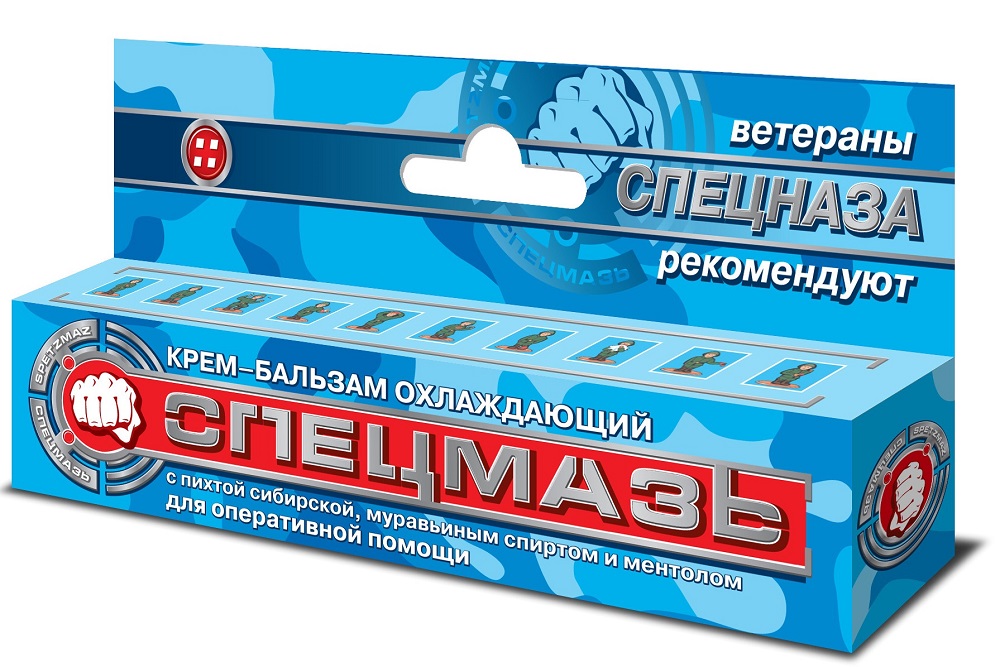 СПЕЦМАЗЬ ОХЛАЖДАЮЩИЙ крем-бальзам ментол туба 44 мл