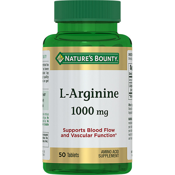 НЭЙЧЕС БАУНТИ (NATURE`S BOUNTY) L-АРГИНИН табл. 1000 мг №50