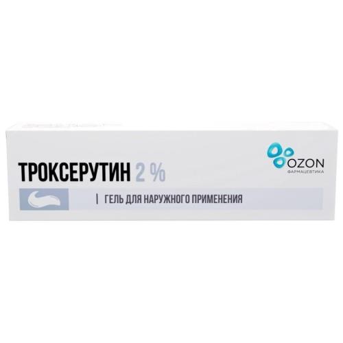 Изображение товара ТРОКСЕРУТИН ОЗОН гель 2% туба 100 гр