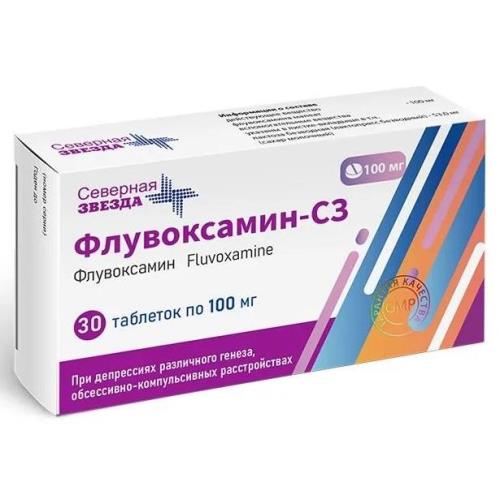 Изображение товара ФЛУВОКСАМИН СЗ табл. п/о плен. 100 мг №30