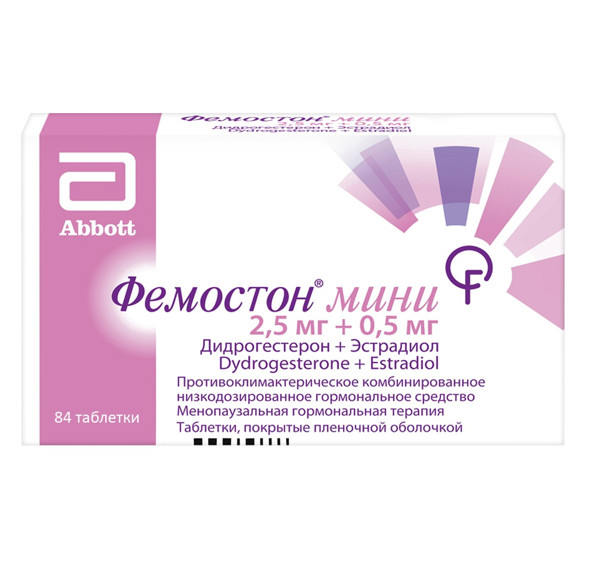 Изображение товара ФЕМОСТОН МИНИ табл. п/о плен. 2,5+0,5 мг №84