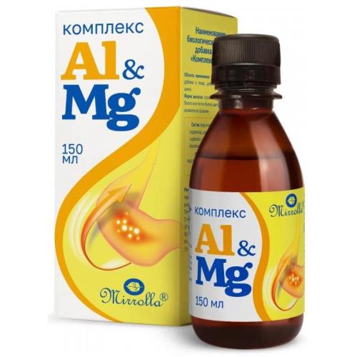 КОМПЛЕКС Al+MG МИРРОЛЛА сусп. внутр. 150 мл