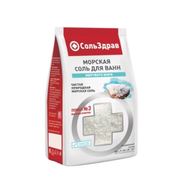 СОЛЬЗДРАВ СОЛЬ ДЛЯ ВАНН 800 гр морская