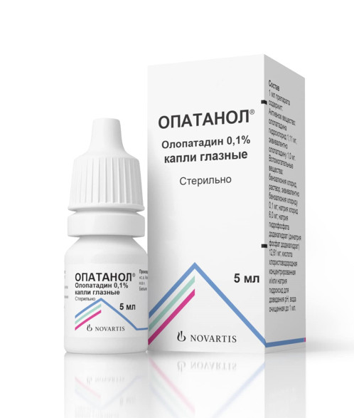 Изображение товара ОПАТАНОЛ капли глазные 0,1% фл. 5 мл